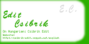 edit csibrik business card